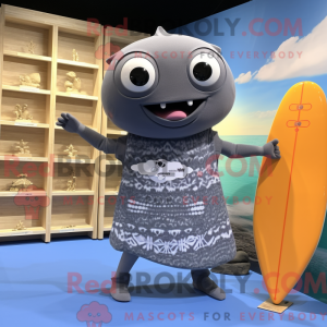 Mascot character of a Gray...