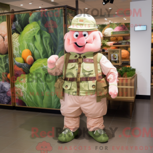 Mascot character of a Peach...