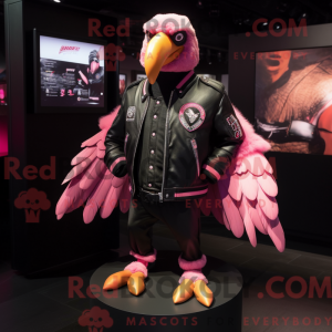 Mascot character of a Pink...