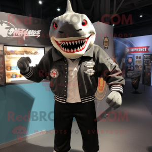 Black Megalodon mascotte...