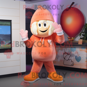 Mascot character of a Peach...
