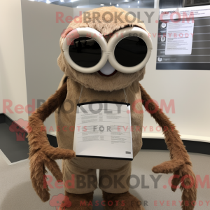 Maskottchen einer braunen...