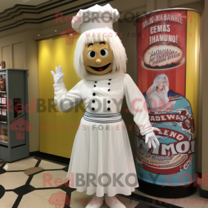 Mascot character of a White...