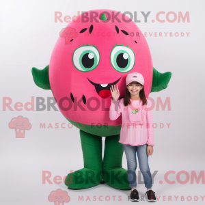 Maskottchen einer rosa...