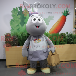 Mascot character of a Gray...