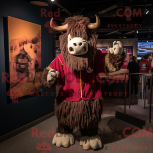 Personaje mascota de un yak...