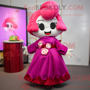 Postava maskota Magenta Dim...
