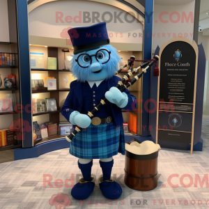 Mascot character of a Blue...