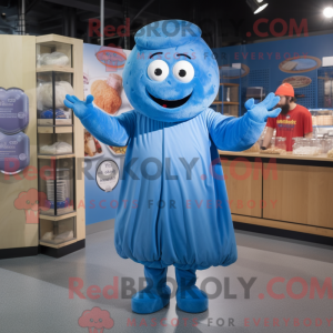 Mascot character of a Blue...