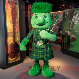 Mascot character of a Green...
