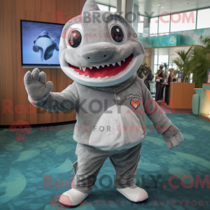 Mascot character of a Gray...