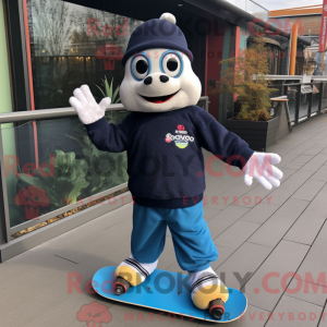 Mascot character of a Navy...