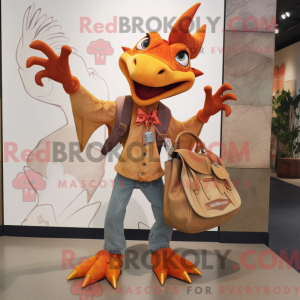Maskot karakter av en Rust...