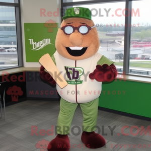 Mascot character of a Tan...