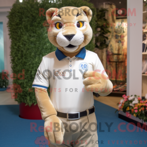 Mascottefiguur van een...