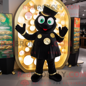 Maskotkarakter av en Black...
