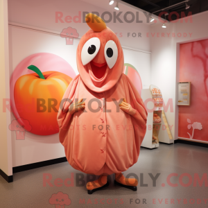 Mascot character of a Peach...