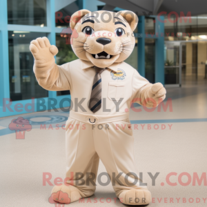 Mascottefiguur van een...