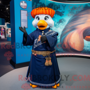 Mascot character of a Navy...