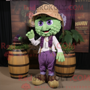 Mascot character of a Grape...