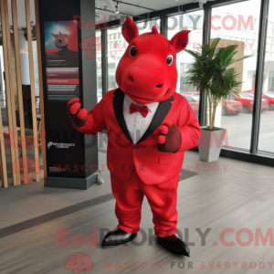 Mascot character of a Red...