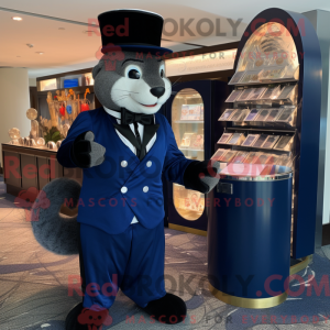 Mascot character of a Navy...