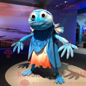 Mascot character of a Blue...