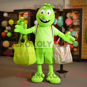 Mascot character of a Lime...