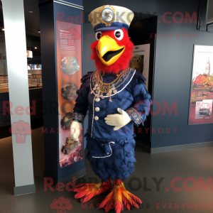 Mascot character of a Navy...