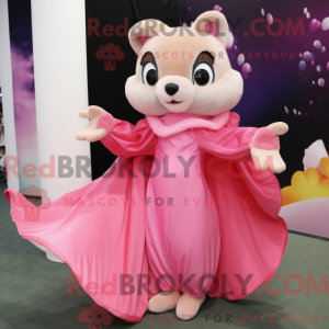 Mascot character of a Pink...