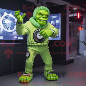 Mascot character of a Lime...