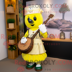 Mascot character of a Lemon...