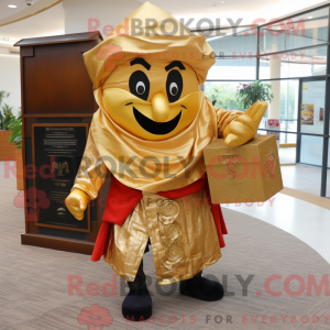 Mascot character of a Gold...