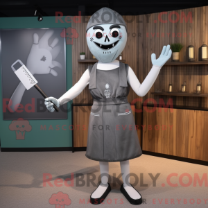 Mascot character of a Gray...