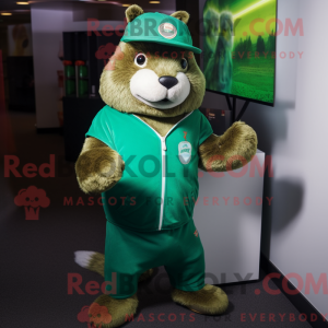 Mascot character of a Green...