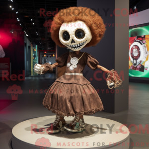 Mascot character of a Brown...