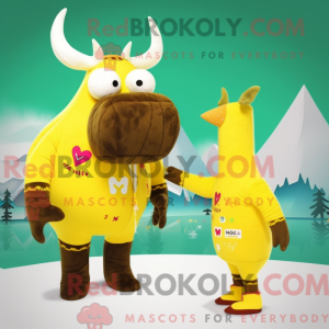 Personaje mascota de un yak...