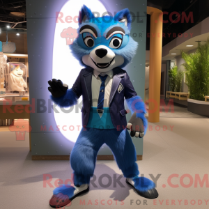 Mascot character of a Blue...
