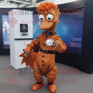 Rust Sea Horse mascotte...