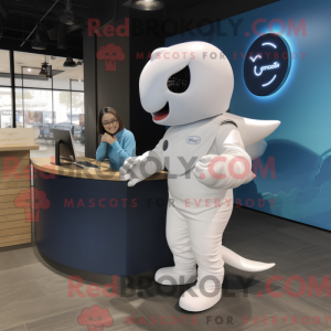 Mascot character of a White...