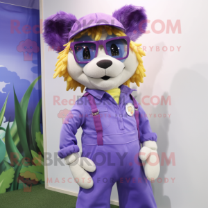 Lavendel Tamer Lion maskot...