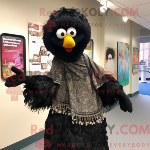 Mascot character of a Black...