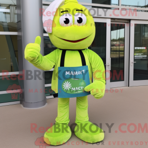 Postava maskota Lime Green...