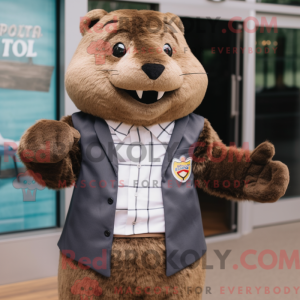 Mascottefiguur van een...