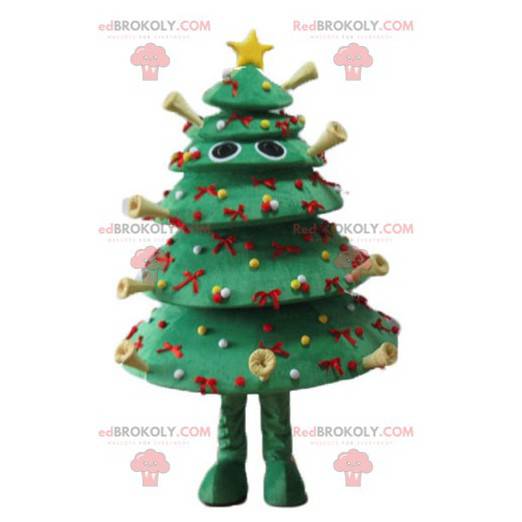 Very original and crazy decorated Christmas tree mascot -