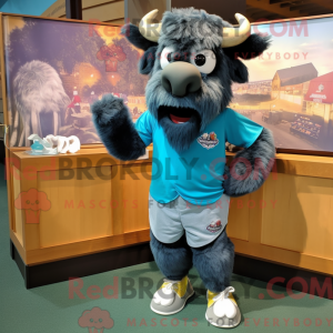 Mascot character of a Teal...