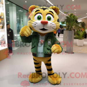 Maskot postava olivového...