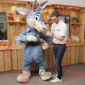 Mascottefiguur van een...