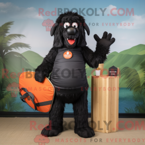 Mascot character of a Black...