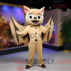 Mascot character of a Tan...